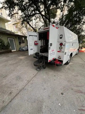 Magnet Plumbing service vehicle on-site for Slab Leak Repair in Coral Shores