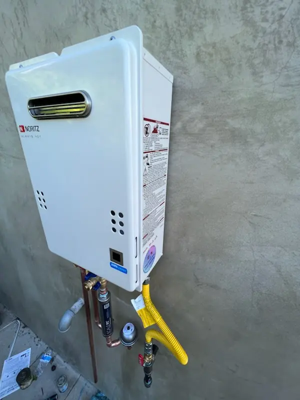 Tankless water heater installation for Coral Shores homes